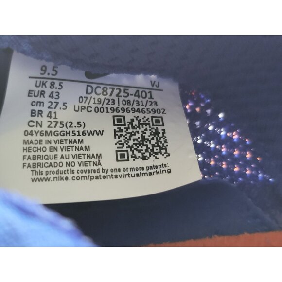 Nike Zoom Rival Distance Men 9.5 Racer Blue Track Field Spikes Shoes DC8725-401 main image 4